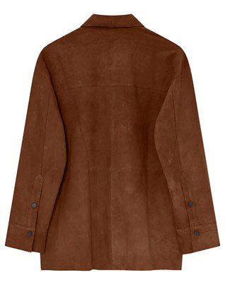Andreas Light Suede Skjorte - Caramel Cafe